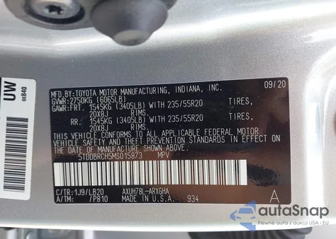 2021 Toyota Highlander Hybrid Limited из США, поврежденный, VIN 5TDDBRCH5MS015873